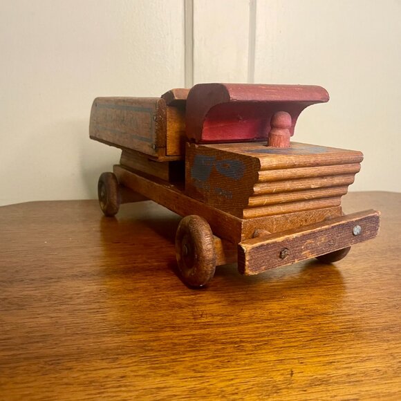 Cass Coal antique wooden toy truck | #511919654 Vintage Wooden Dump Truck N.D. Cass Coal Co. 1940s